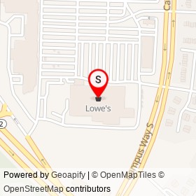 Lowe's on Campus Way South, Kettering Maryland - location map