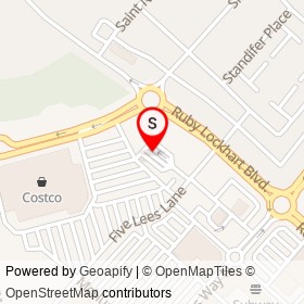 Costco Fueling Station on Ruby Lockhart Boulevard, Glenarden Maryland - location map