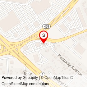 Midas on Old Silver Hill Road, Suitland Maryland - location map