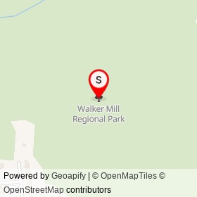 Walker Mill Regional Park on , Walker Mill Maryland - location map