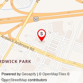 Peterbilt on Ardwick Ardmore Road, Lanham Maryland - location map