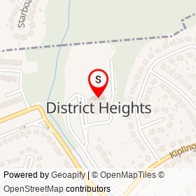 District Heights Police Station on Marbury Drive, District Heights Maryland - location map