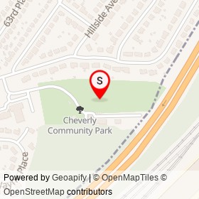Cheverly on , Cheverly Maryland - location map