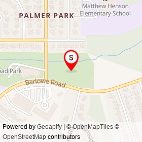 Palmer Park on , Summerfield Maryland - location map