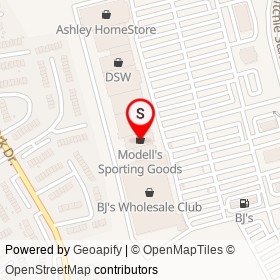 Modell's Sporting Goods on Ritchie Station Court, Capitol Heights Maryland - location map