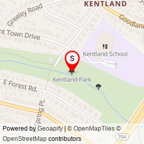 Kentland Park on , Landover Maryland - location map