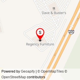 Regency Furniture on Capital Beltway, Forestville Maryland - location map