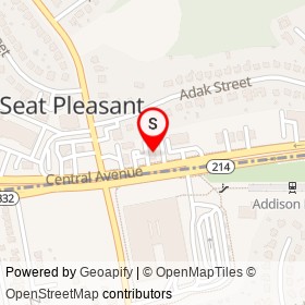 No Name Provided on Central Avenue, Seat Pleasant Maryland - location map