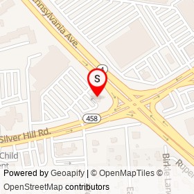 Chick-fil-A on Pennsylvania Avenue, Suitland Maryland - location map