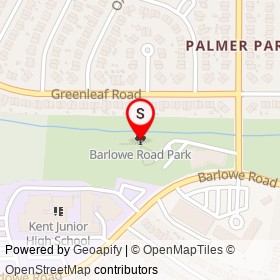 Barlowe Road Park on , Summerfield Maryland - location map