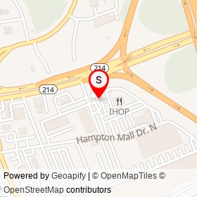 Checkers on Central Avenue, Capitol Heights Maryland - location map