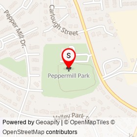 Peppermill Park on , Peppermill Village Maryland - location map