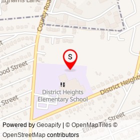 No Name Provided on Atwood Street, District Heights Maryland - location map