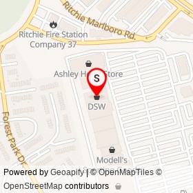 DSW on Ritchie Station Court, Capitol Heights Maryland - location map