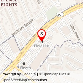 Pizza Hut on Annapolis Road, Hyattsville Maryland - location map