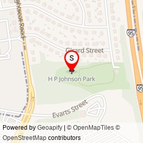 H P Johnson Park on ,  Maryland - location map