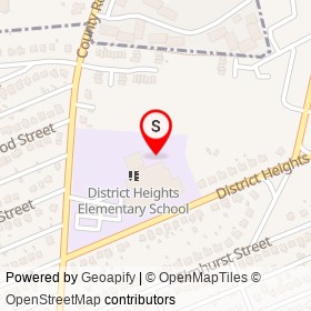 No Name Provided on District Heights Parkway, District Heights Maryland - location map