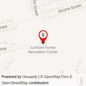 Lanham Forest Recreation Center on , Lanham Maryland - location map