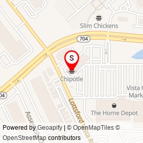 Chipotle on Lottsford Vista Road, Mitchellville Maryland - location map