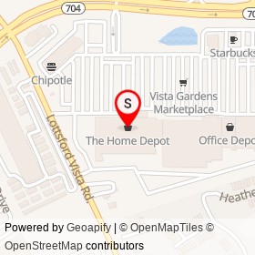 The Home Depot on Lottsford Vista Road, Mitchellville Maryland - location map
