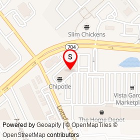 Quiznos on Martin Luther King Jr Highway, Mitchellville Maryland - location map