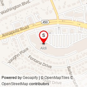 Aldi on Annapolis Road, Lanham Maryland - location map