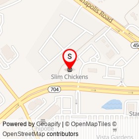 Slim Chickens on Martin Luther King Jr Highway, Mitchellville Maryland - location map