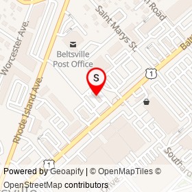 No Name Provided on Baltimore Avenue, Beltsville Maryland - location map