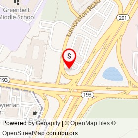 BB&T on Edmonston Road, Greenbelt Maryland - location map