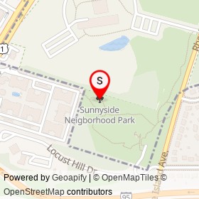 Sunnyside Neigborhood Park on , Beltsville Maryland - location map