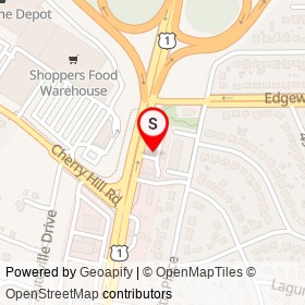 Six Star Dry Cleaners on Baltimore Avenue, College Park Maryland - location map