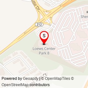 Loews Center Park 8 on Powder Mill Road, Beltsville Maryland - location map
