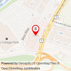 Moose Creek Steakhouse on Baltimore Avenue, College Park Maryland - location map