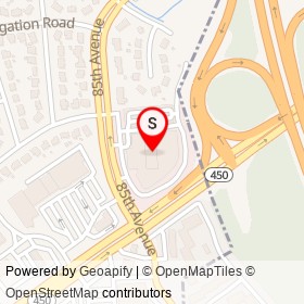 Metro Points Hotel on Annapolis Road, New Carrollton Maryland - location map