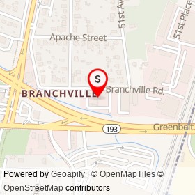 Budget Inn on Branchville Road, College Park Maryland - location map