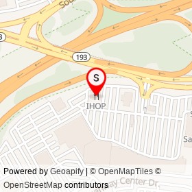 IHOP on Greenbelt Road, Greenbelt Maryland - location map