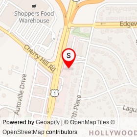 Dunkin' Donuts on Baltimore Avenue, College Park Maryland - location map