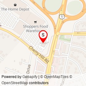 Yum's Express on Cherry Hill Road, College Park Maryland - location map