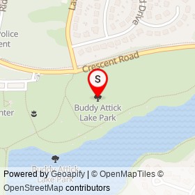 Buddy Attick Lake Park on , Greenbelt Maryland - location map