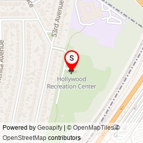 Hollywood Recreation Center on , College Park Maryland - location map