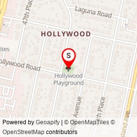 Hollywood Playground on , College Park Maryland - location map