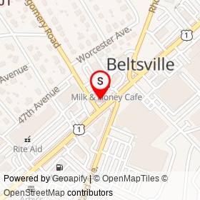 Shell on Montgomery Road, Beltsville Maryland - location map