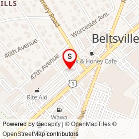 7-Eleven on Baltimore Avenue, Beltsville Maryland - location map