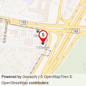 7-Eleven on Edmonston Road, College Park Maryland - location map