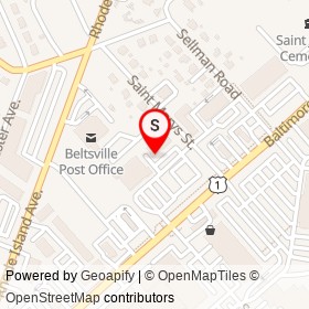 Panera Bread on Baltimore Avenue, Beltsville Maryland - location map
