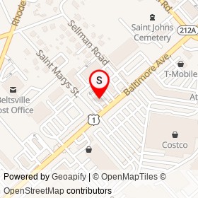 KFC on Saint Marys Street, Beltsville Maryland - location map