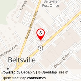 Wendy's on Baltimore Avenue, Beltsville Maryland - location map