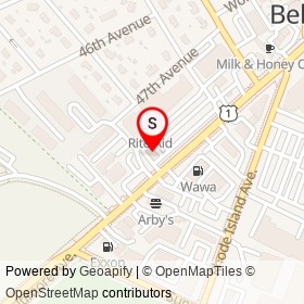 PNC Bank on Baltimore Avenue, Beltsville Maryland - location map