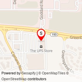 Sunshine Dry Cleaners on Greenbelt Road, Seabrook Maryland - location map