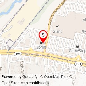 Chipotle on Cherrywood Lane, Greenbelt Maryland - location map